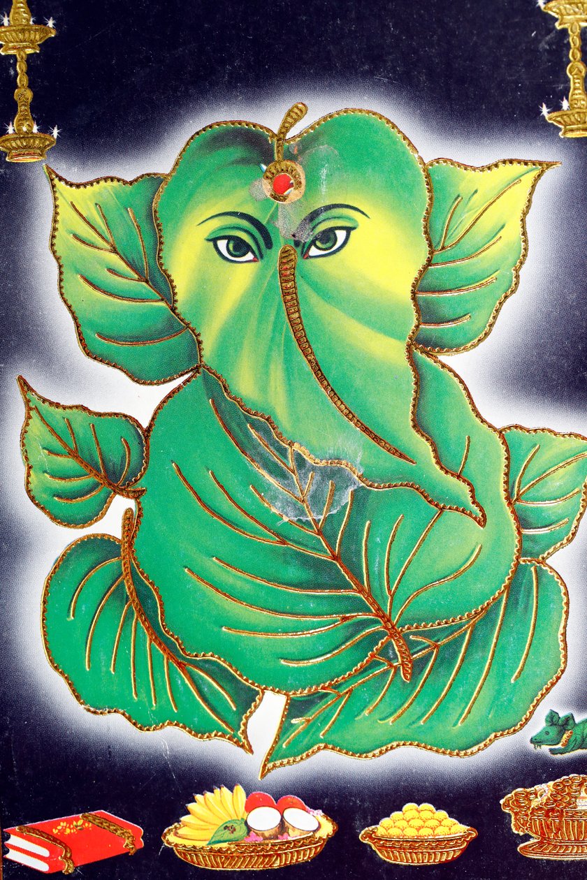 Ganesha lub Ganapati: hinduski bóg z głową słonia. autorstwa . .