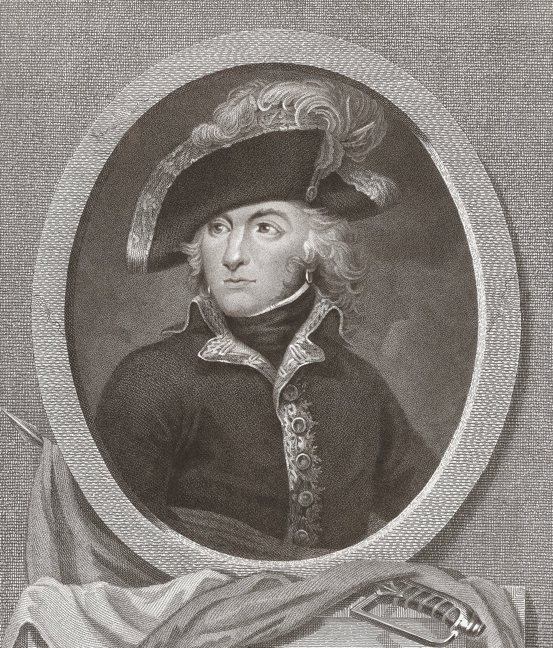 Generał Louis Lazare Hoche. Portret. autorstwa . .