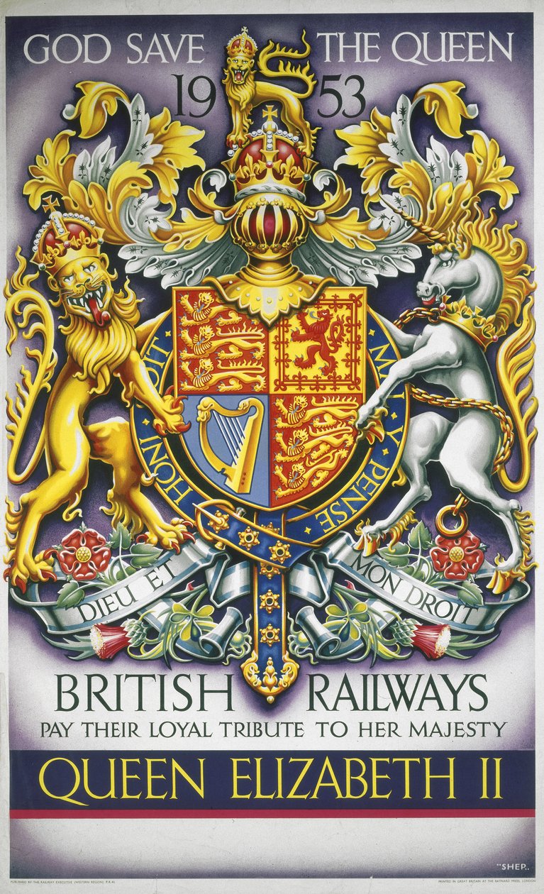 „God Save the Queen”, plakat BR autorstwa Ferdinand Georg Waldmuller