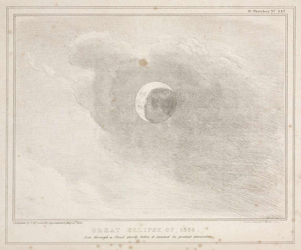 „Wielkie Zaćmienie 1836” autorstwa John Pardon