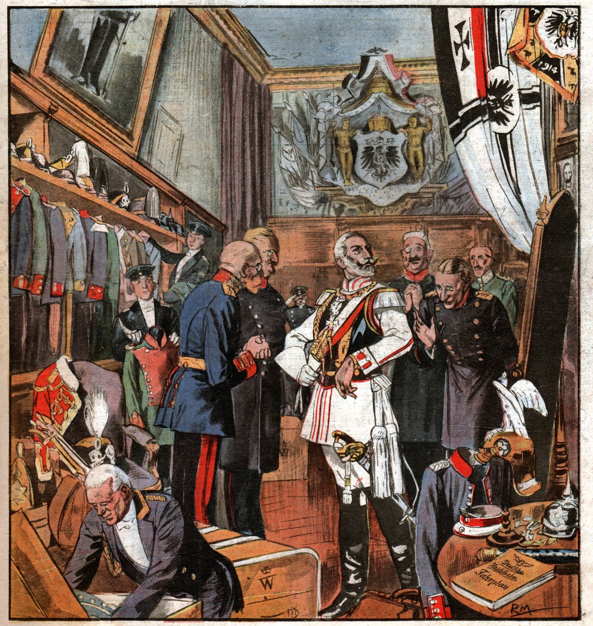 Guillaume II. Wilhelma II. autorstwa Ferdinand Georg Waldmuller