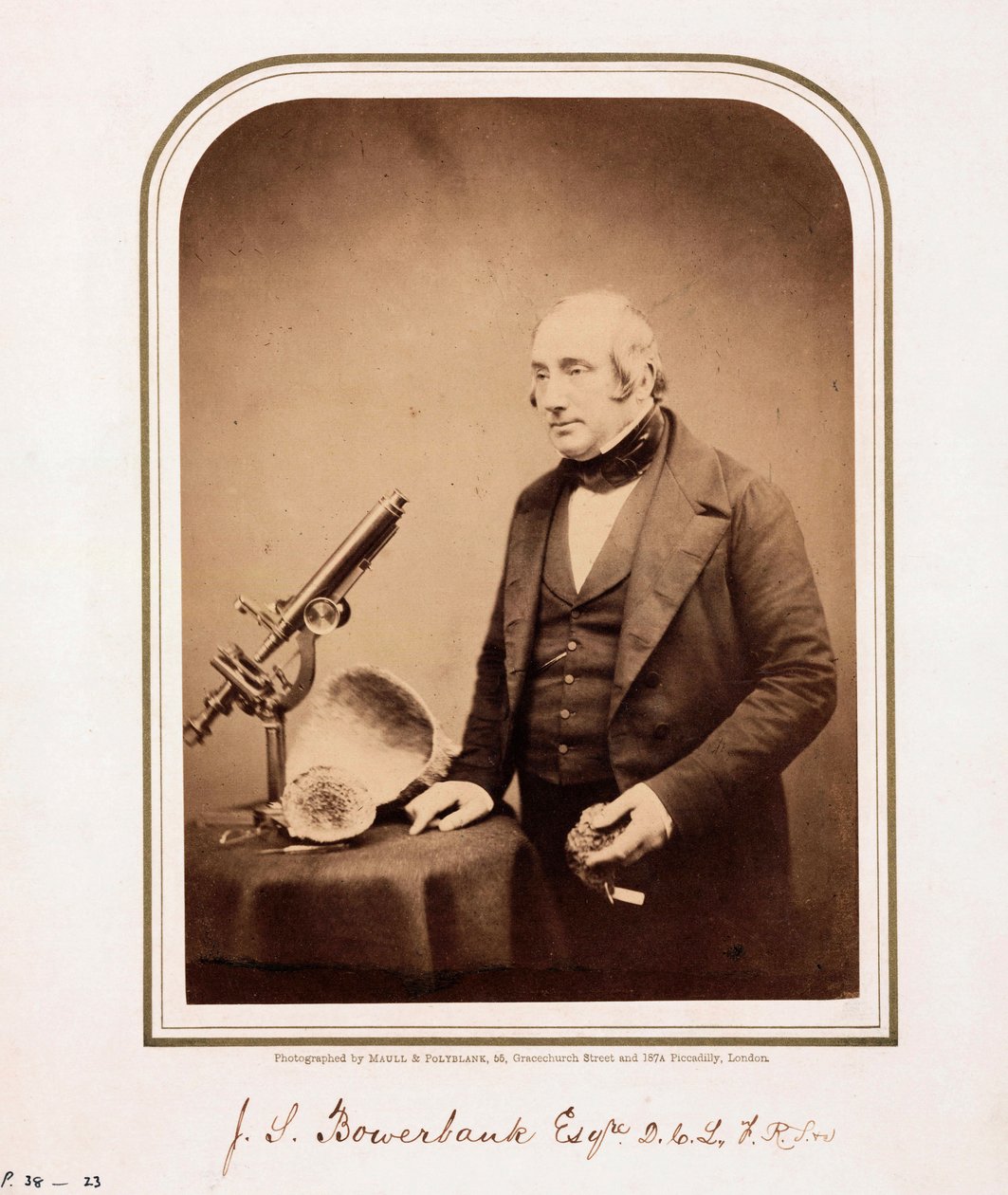 James Scott Bowerbank, brytyjski geolog autorstwa Ferdinand Georg Waldmuller