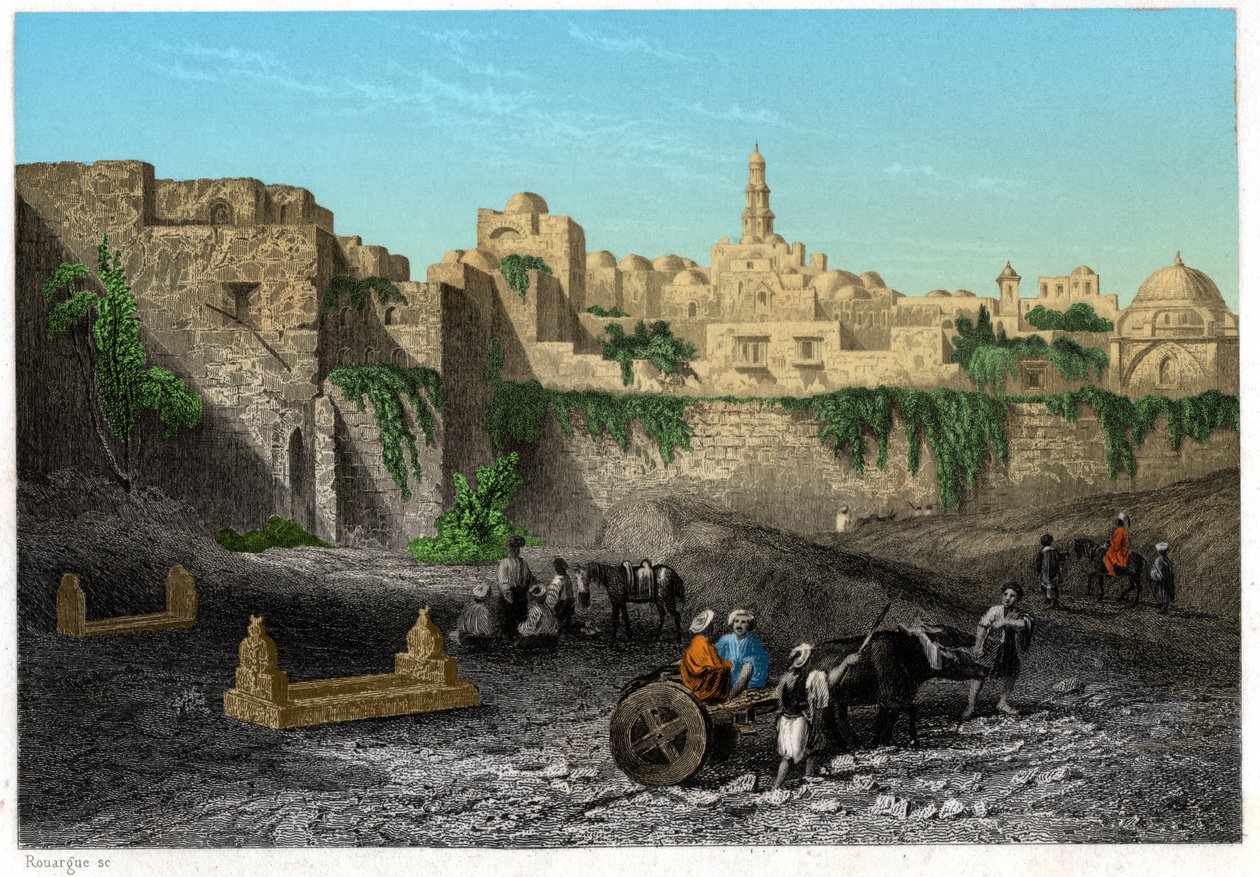 Jerozolima, Izrael, ok. 1840 (rycina) autorstwa . .