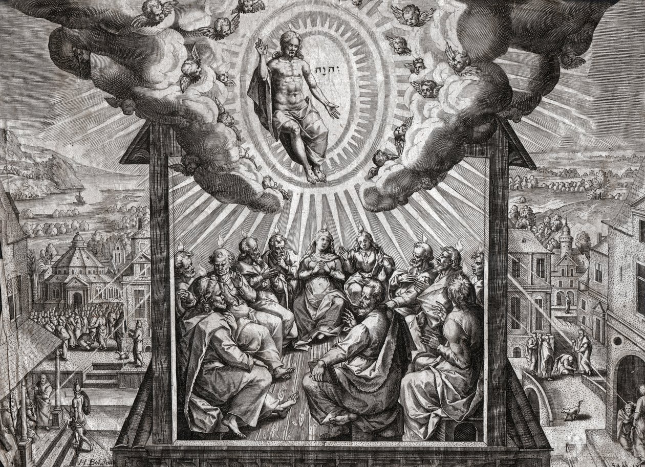 Jezus Chrystus i apostołowie autorstwa . .