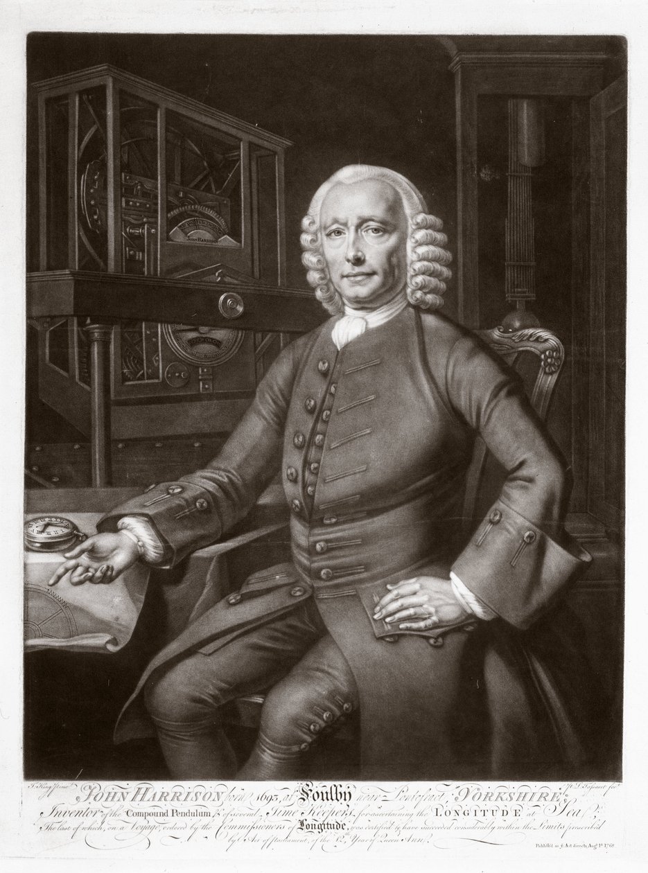 John Harrison, angielski wynalazca i zegarmistrz autorstwa Frederick (attr. to) Barnard