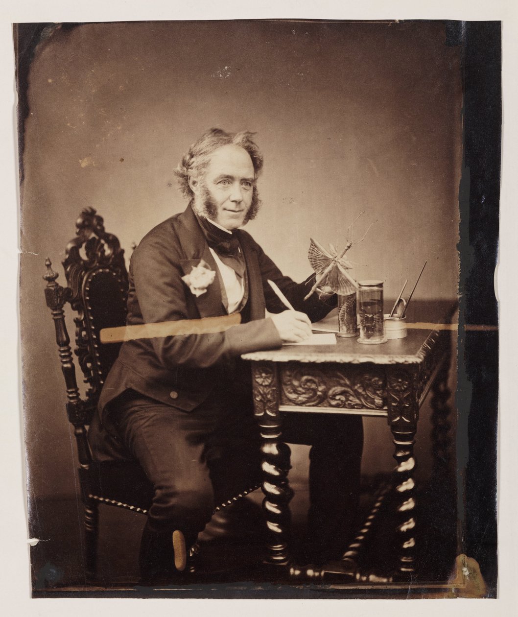 John Obadiah Westwood, angielski entomolog i paleograf, ok. 1850 autorstwa Ferdinand Georg Waldmuller