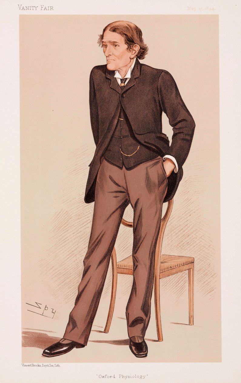 John Scott Burdon Sanderson, brytyjski profesor fizjologii autorstwa Henry Charles Fehr