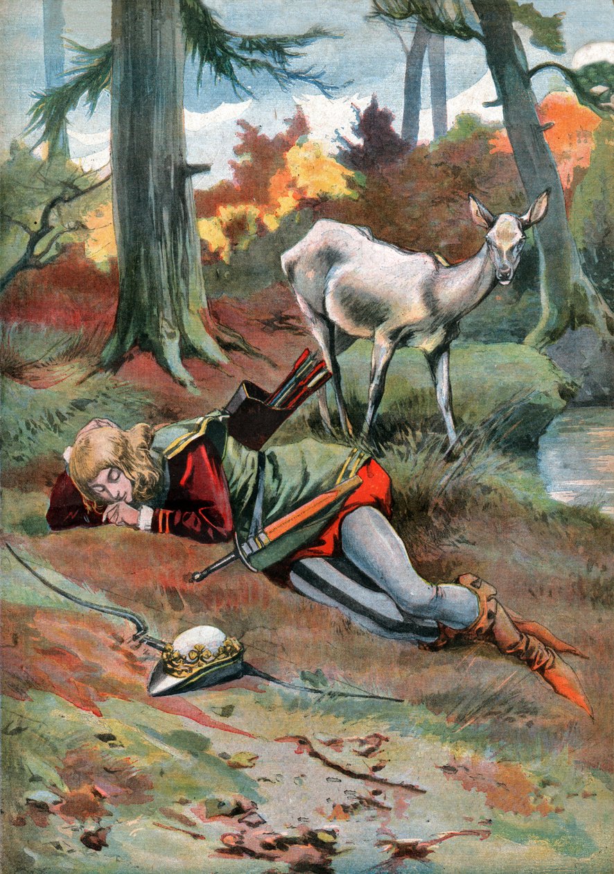 La Biche au Bois. ok. 1910 (grawerowanie) autorstwa . .