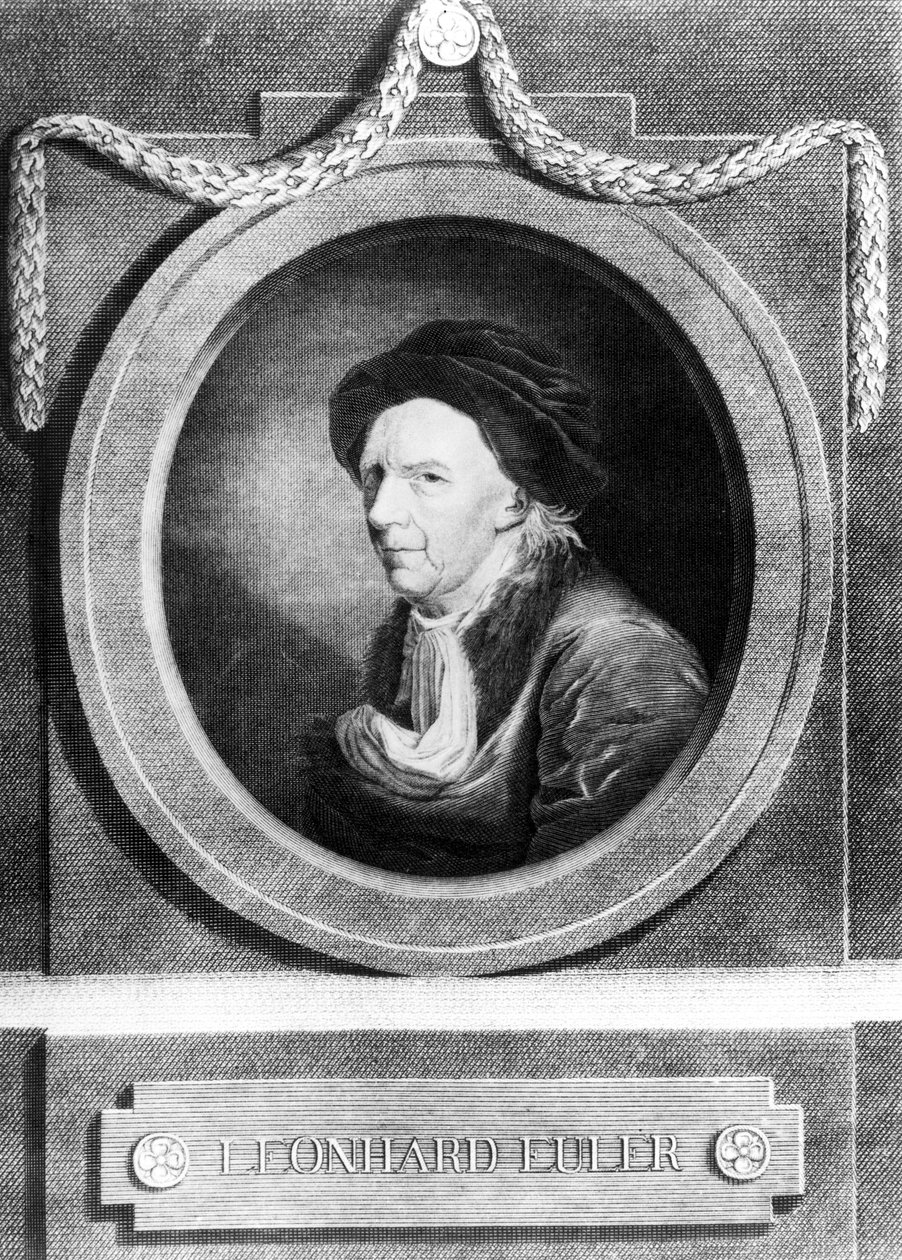 Leonhard Euler, szwajcarski matematyk, koniec XVIII wieku autorstwa Frederick (attr. to) Barnard