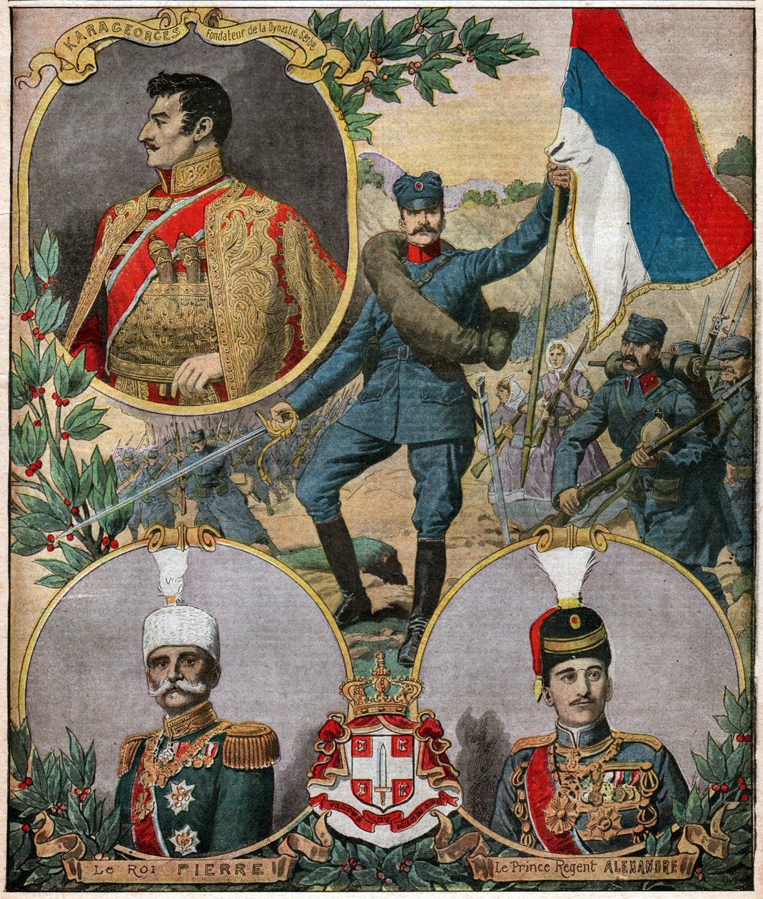 Serbscy bohaterowie narodowi. Serbscy bohaterowie narodowi. autorstwa Ferdinand Georg Waldmuller