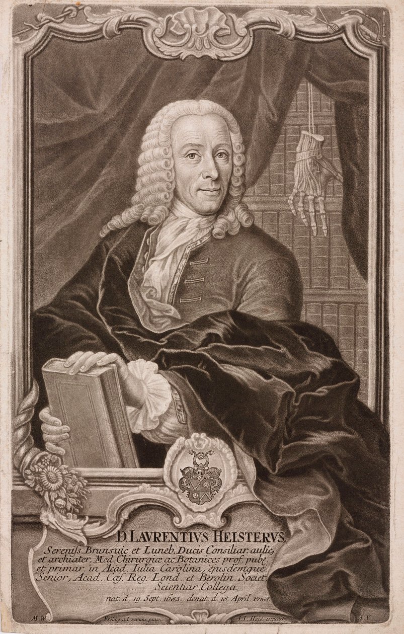Lorenz Heister, niemiecki chirurg autorstwa Henry Charles Fehr