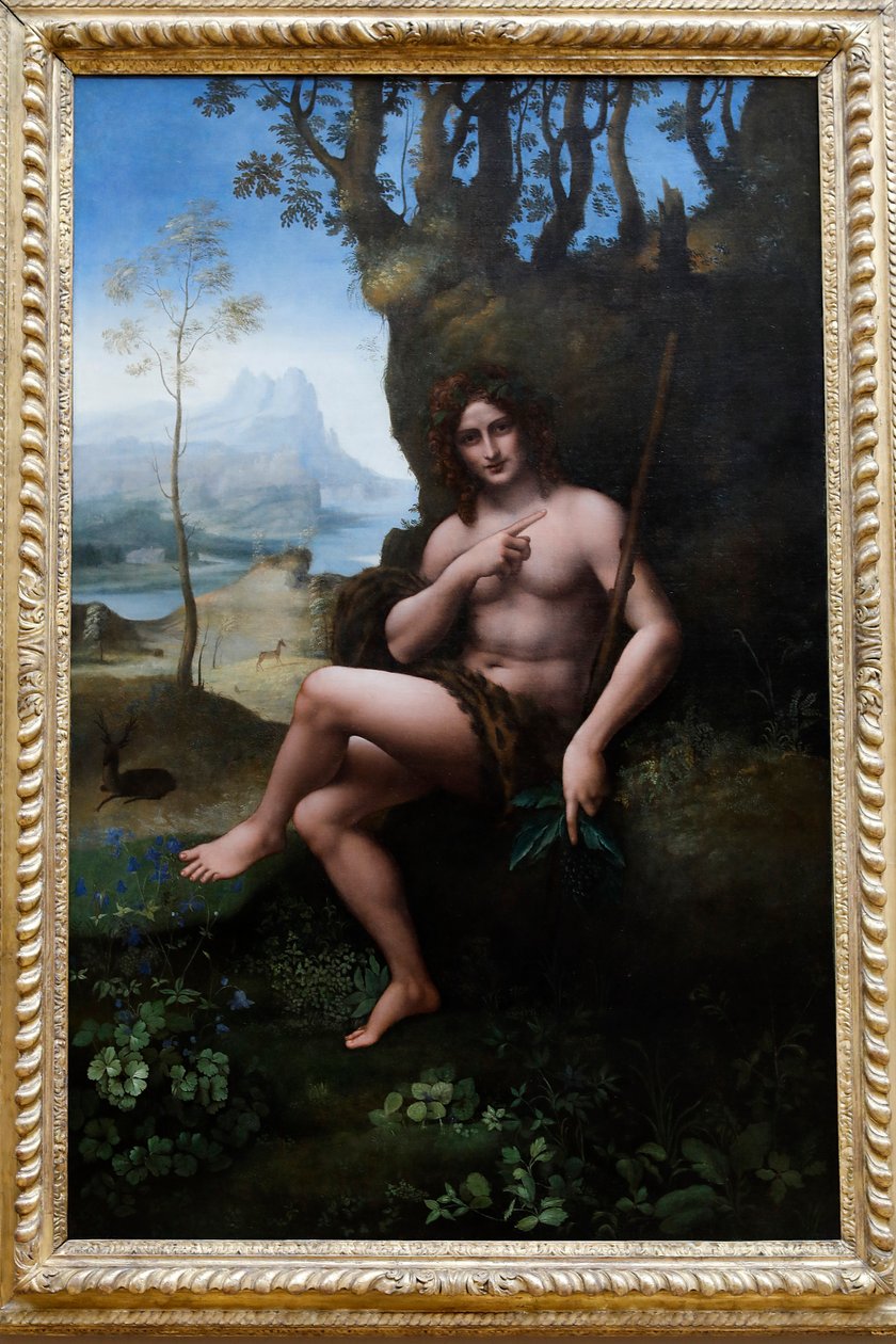 Luwr, Paryż, Francja. Warsztat Leonarda da Vinci, przypisywany Francesco Melzi, Św. 1510-1520. autorstwa . .
