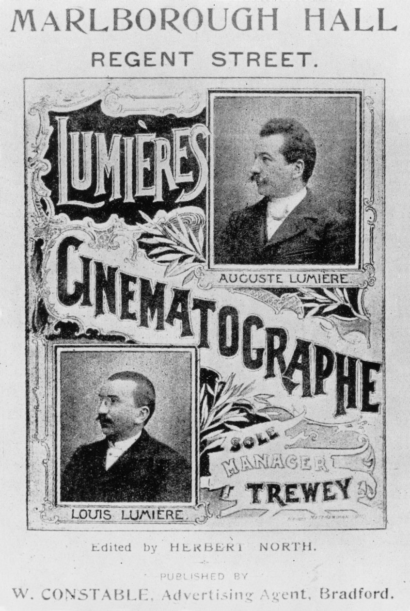 Reklama braci Lumiere, ok. 1896 autorstwa John Pardon