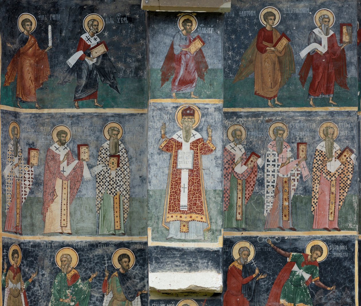 Klasztor (manastirea Sucevita). Kościół. Zewnętrzny. Chór. Część południowa. autorstwa . .