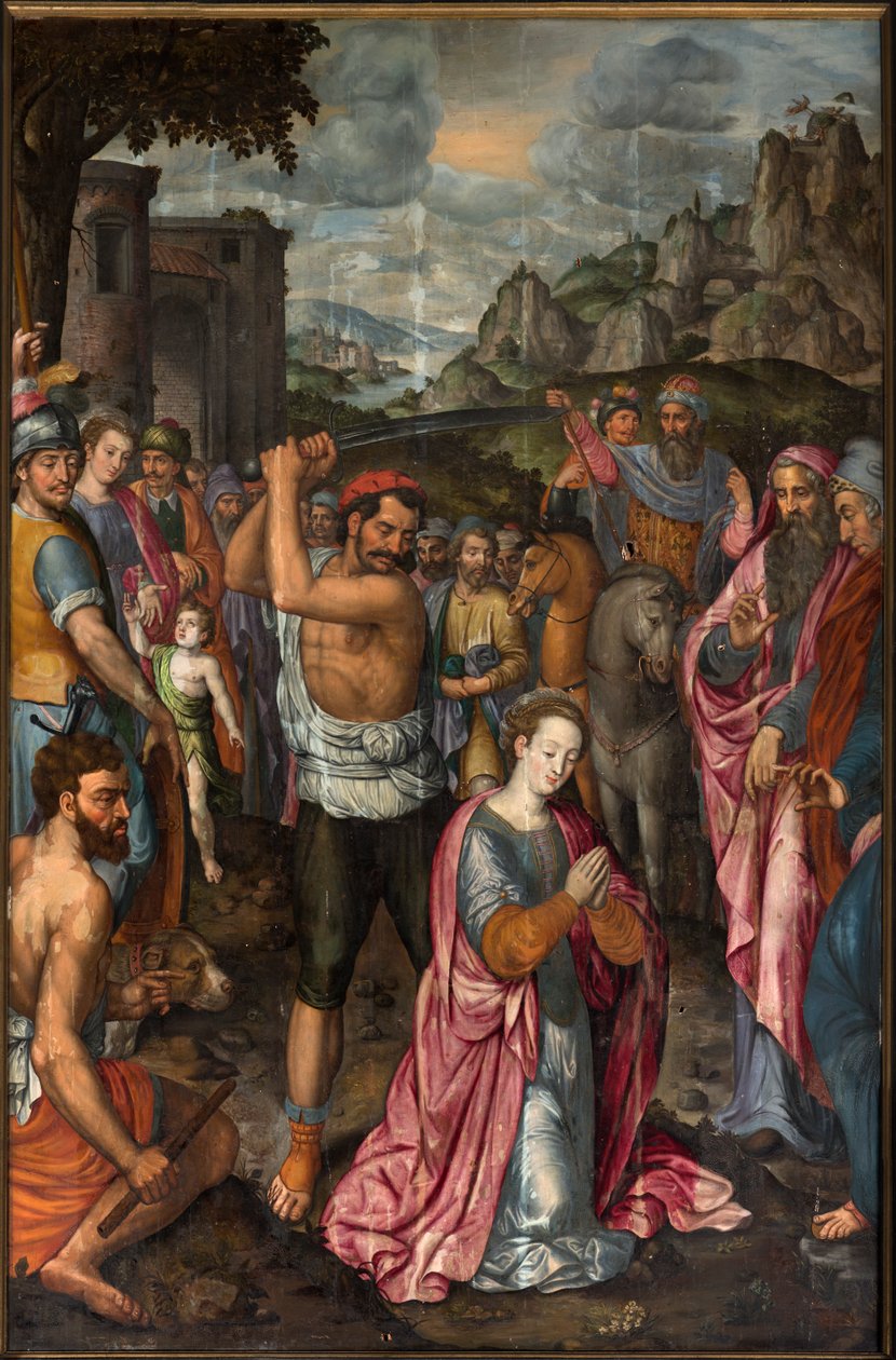 Kościół parafialny (Parochiekerk Sint-Walburga). Tryptyk. autorstwa . .