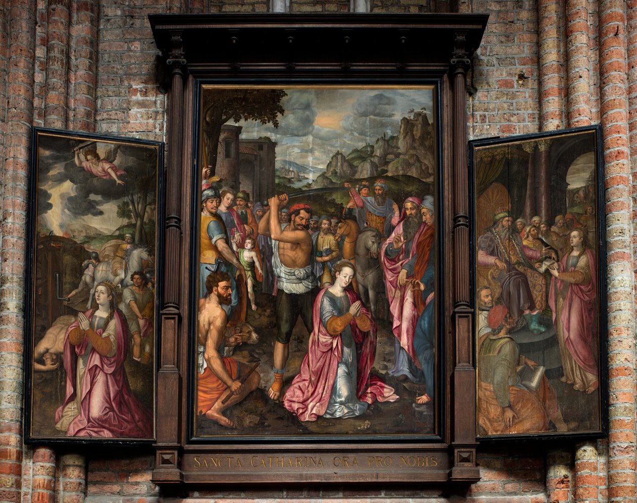 Kościół parafialny (Parochiekerk Sint-Walburga). Tryptyk. autorstwa . .