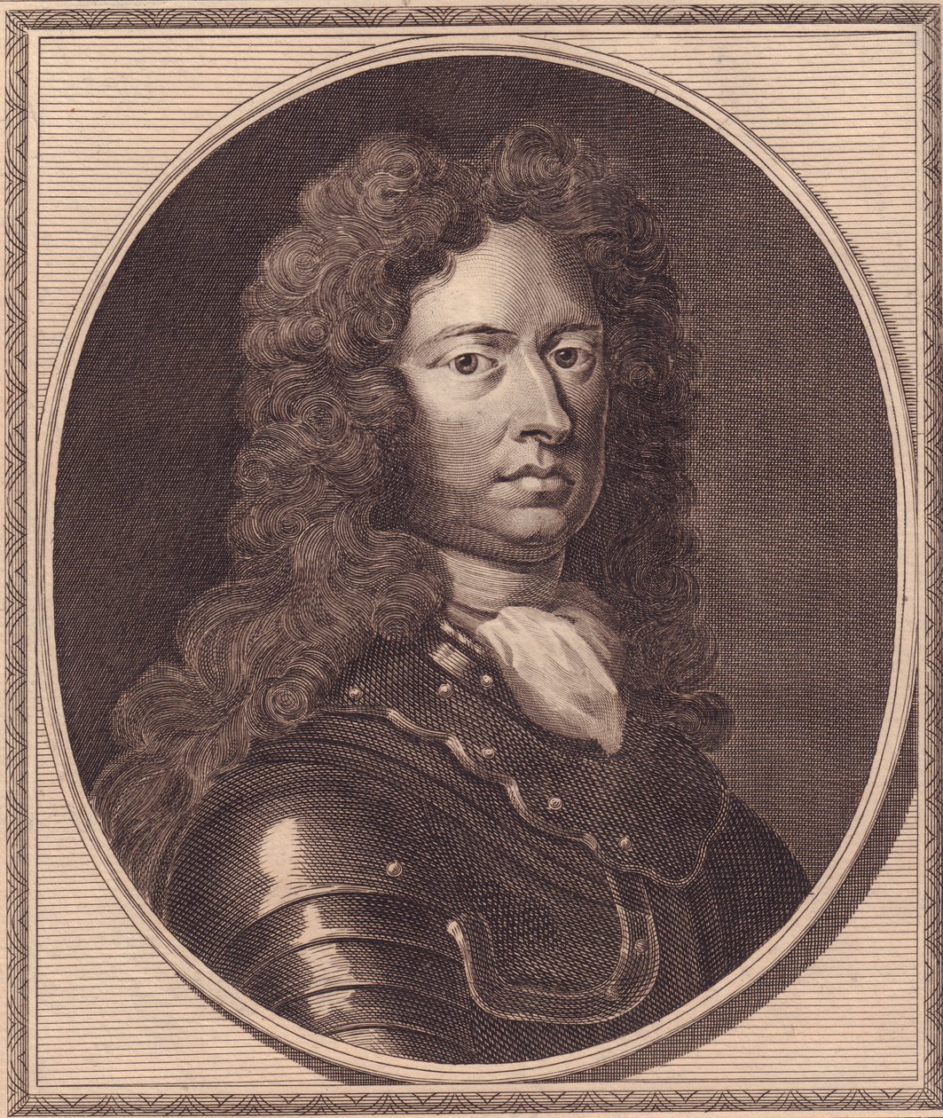Portret angielskiego żołnierza Thomasa Tollemache (około 1651-1694), miedzioryt Johna Goldara (1729-1795) z obrazu G Knellera autorstwa William Walcutt