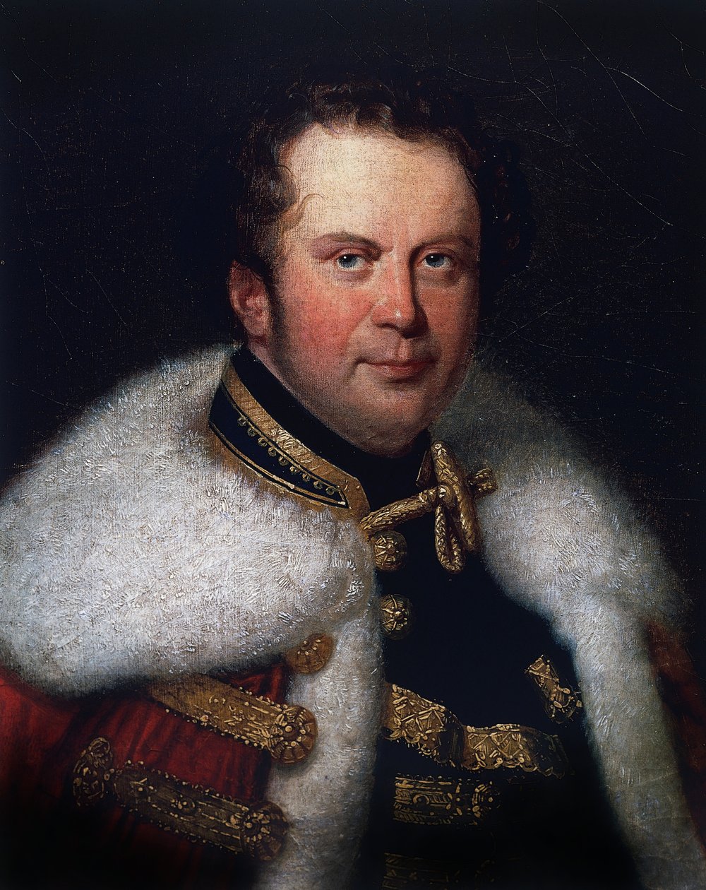 Portret Franza Brunsvika (1777-1849), słowackiego wiolonczelisty i dyrektora teatru miejskiego w Budapeszcie autorstwa William Walcutt