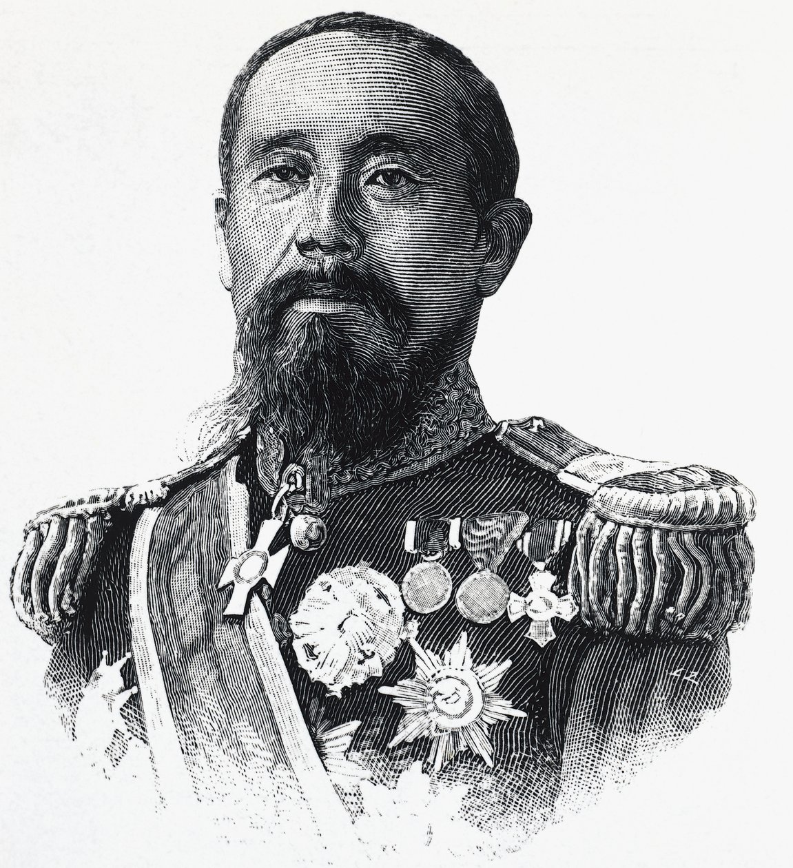 Portret Ito Hirobumi (1841-1909), japońskiego polityka autorstwa William Walcutt