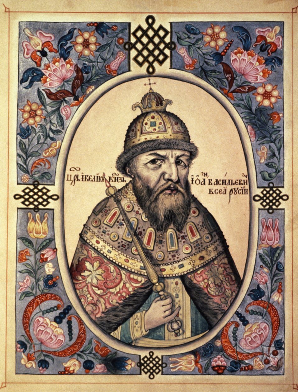 Portret Iwana Groznego (Iwan Groźny, Iwan IV). autorstwa Frederick (attr. to) Barnard