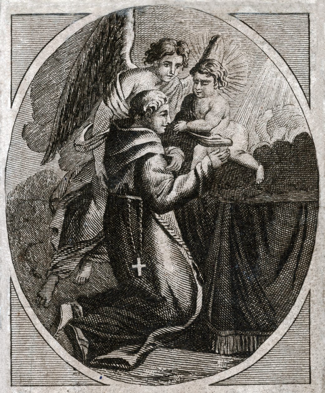 Św. Antoni Padewski, początek XIX w. (rycina) autorstwa . .