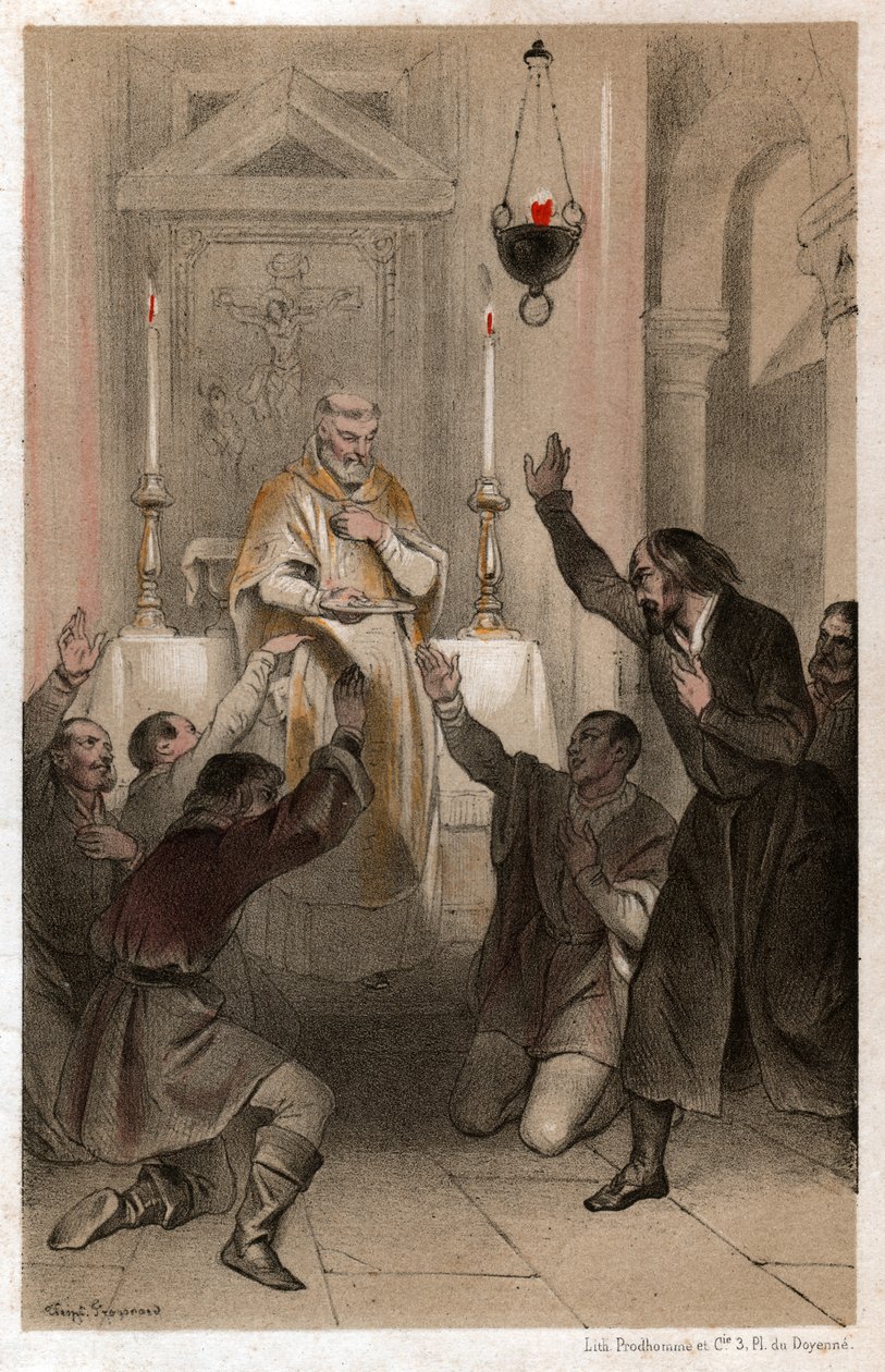Św. Ignacy Loyola, ok. 1820 (litografia) autorstwa . .
