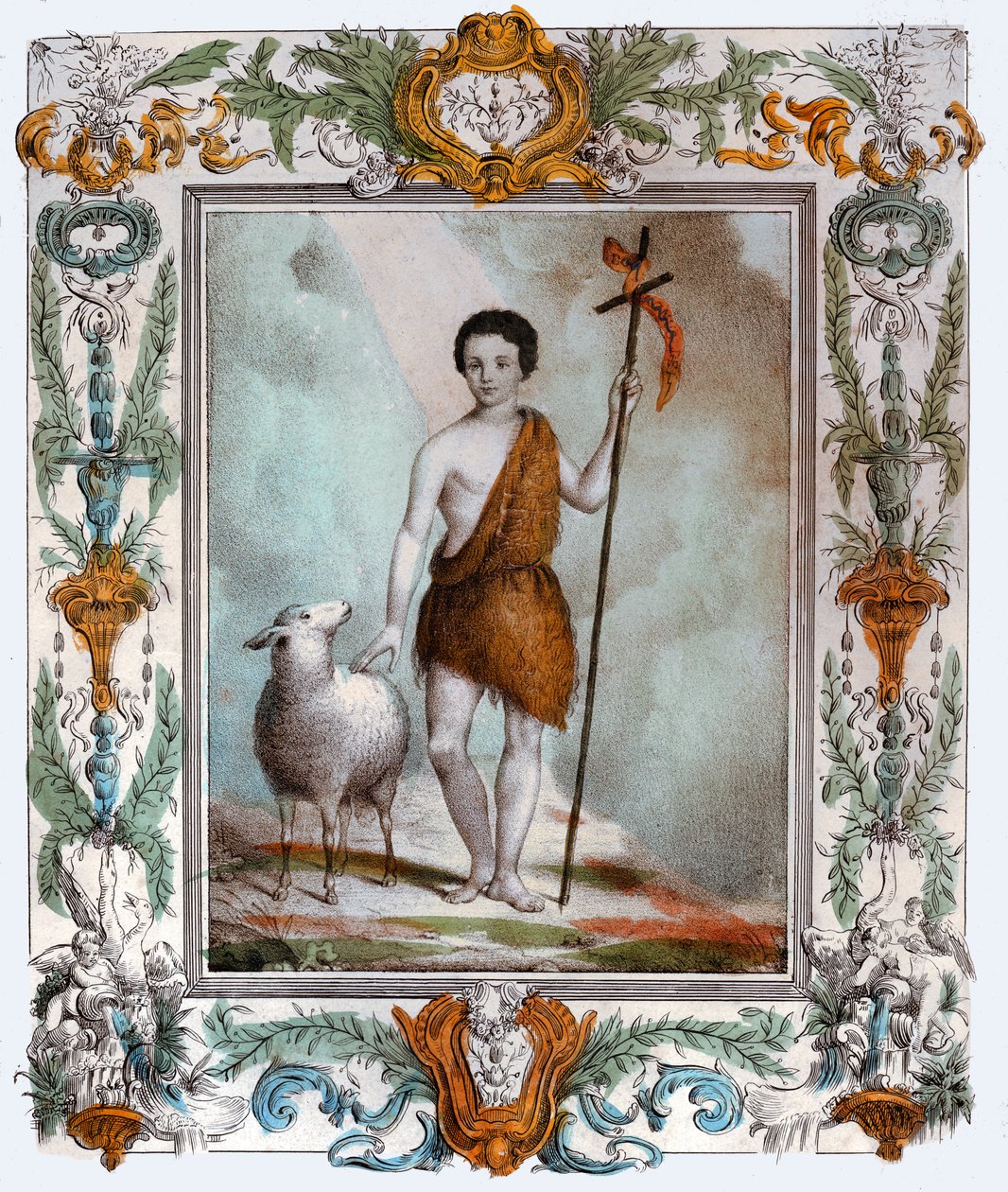 Św. Jan Chrzciciel, ok. 1880 (rycina) autorstwa . .