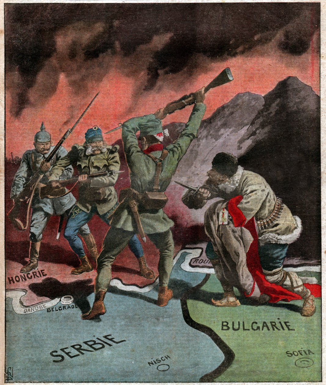 Serbia podczas I wojny światowej. Serbia w czasie I wojny światowej. autorstwa Ferdinand Georg Waldmuller