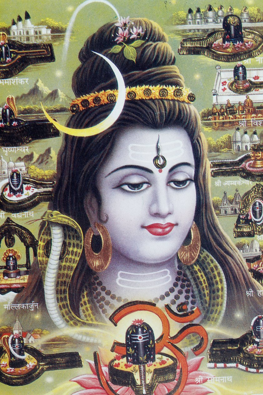 Shiva, hinduski bóg transformacji lub zniszczenia. autorstwa . .