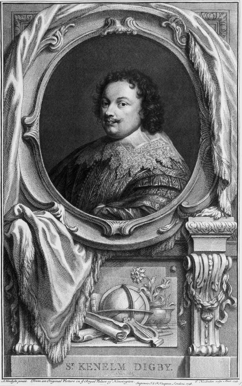 Sir Kenelm Digby, angielski autor, dowódca marynarki i dyplomata, ok. 1645 autorstwa Frederick (attr. to) Barnard