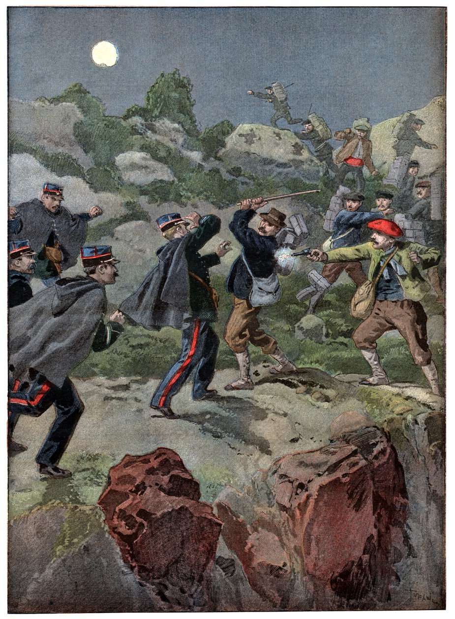 Przemytnicy we Francji autorstwa . .