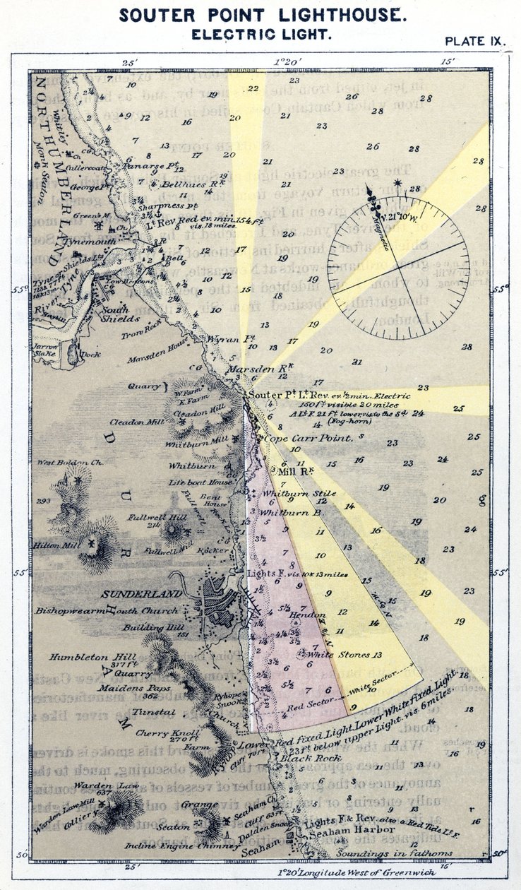„Latarnia morska w południowym punkcie” autorstwa Frederick (attr. to) Barnard