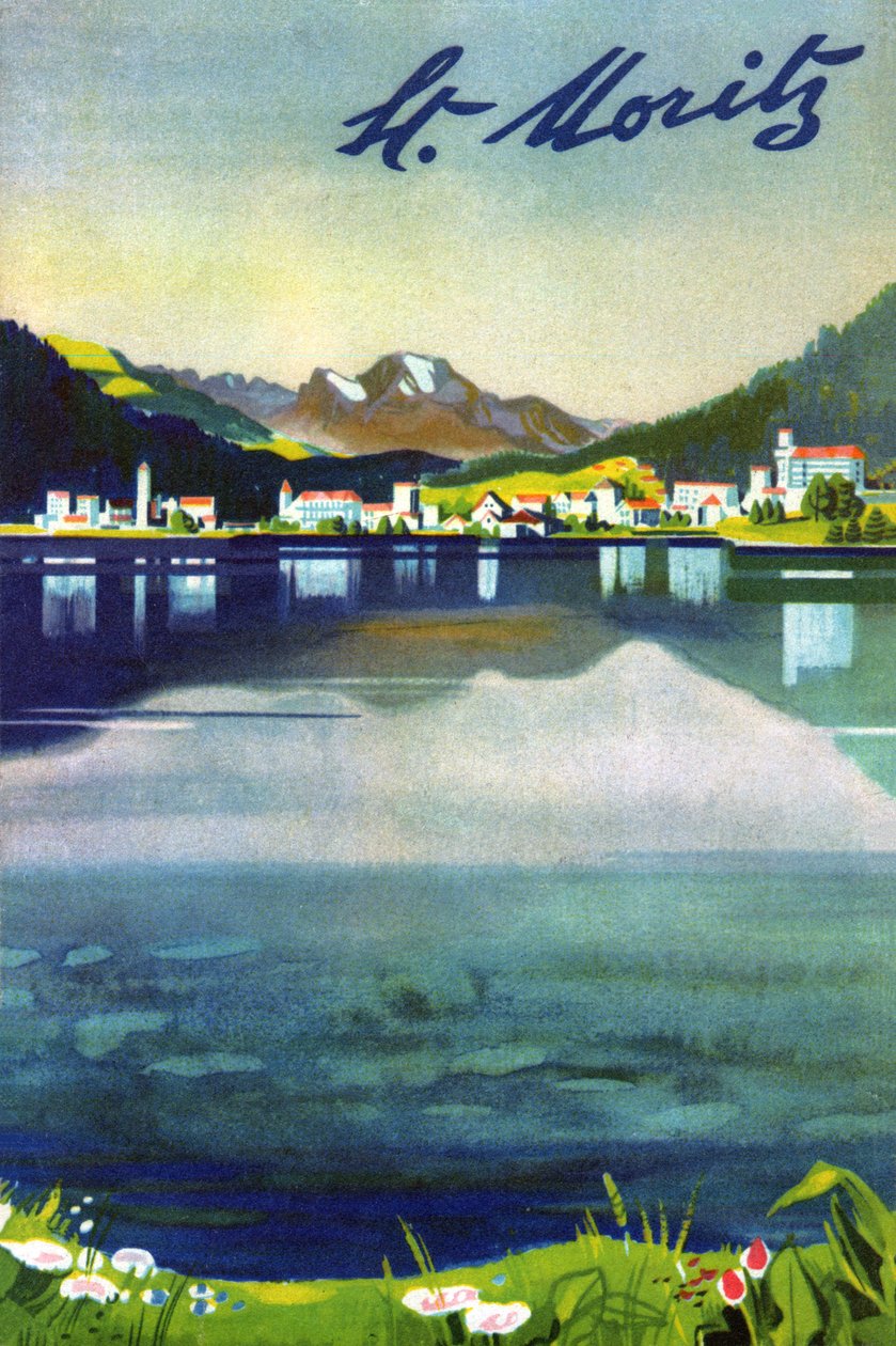 St Moritz, ok. 1930 autorstwa . .