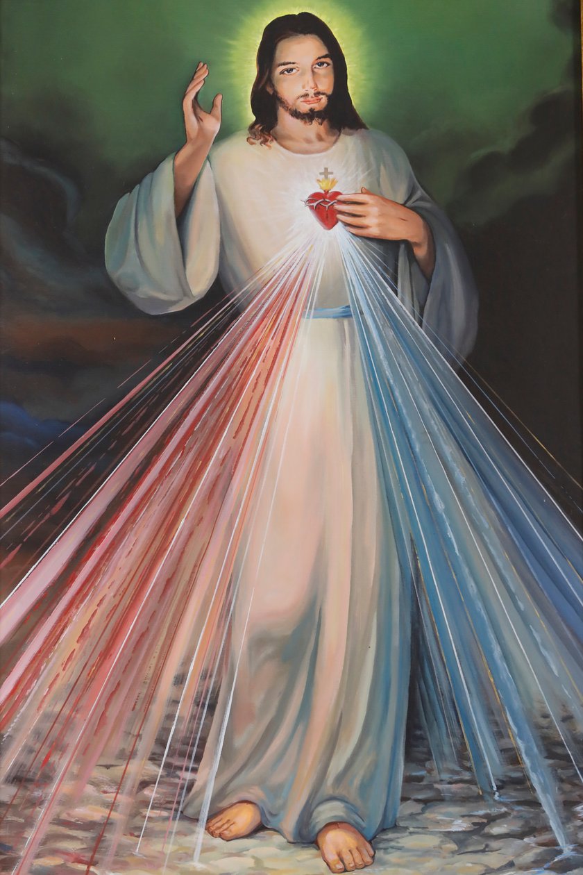 Świątynia Monte Grisa. Miłosierdzie Boże, Najświętsze Serce Jezusa. Włochy. autorstwa . .