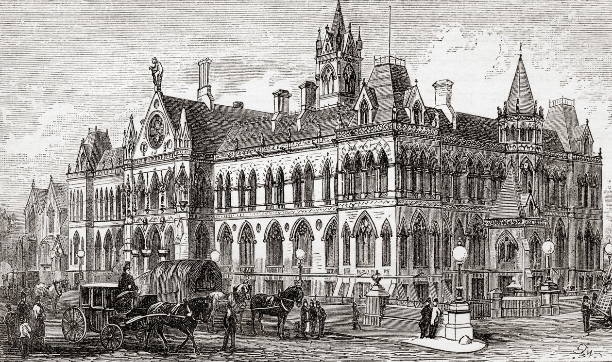 Sądy przysięgłych w Manchesterze, Manchester, Anglia autorstwa . .