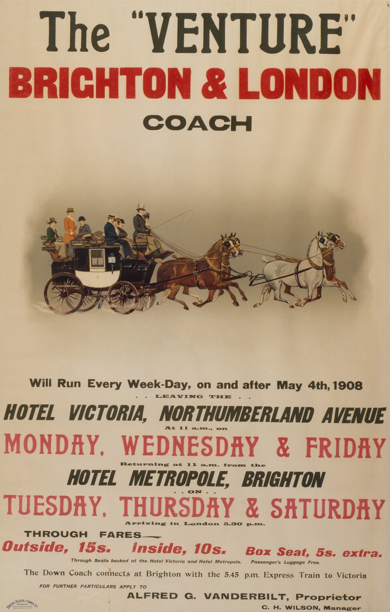Trener „The Venture” z Brighton do Londynu autorstwa . .