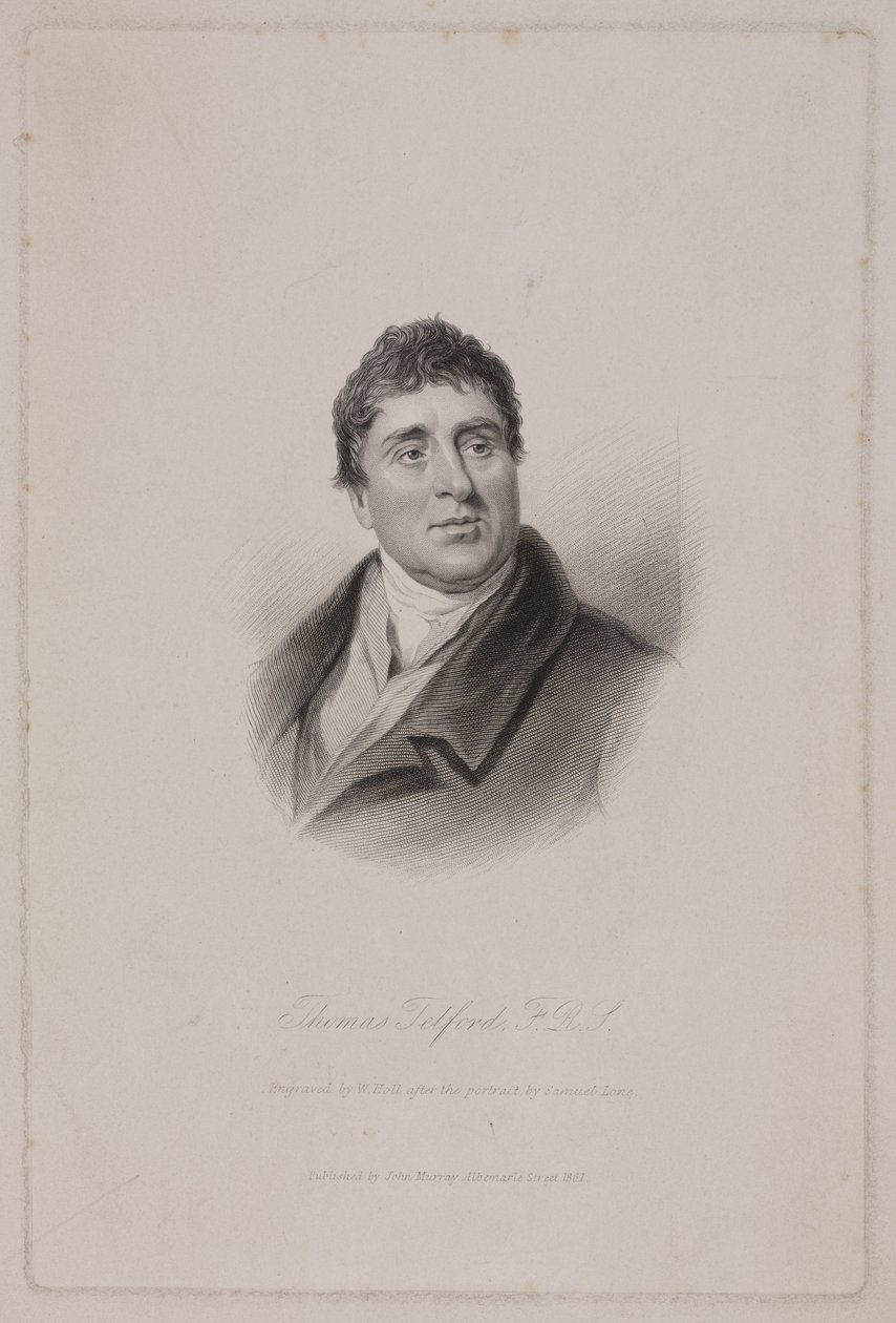Thomas Telford FRS, szkocki inżynier budownictwa, ok. 1810 autorstwa Frederick (attr. to) Barnard