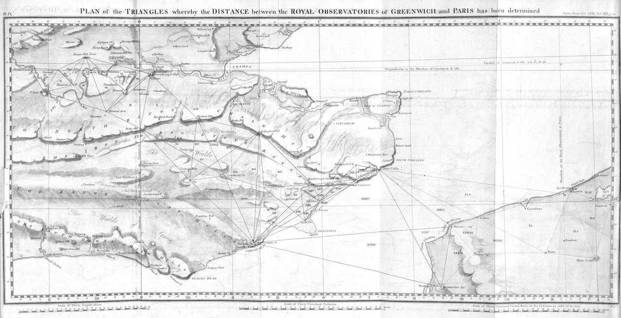 Plan trójkątny autorstwa Ferdinand Georg Waldmuller