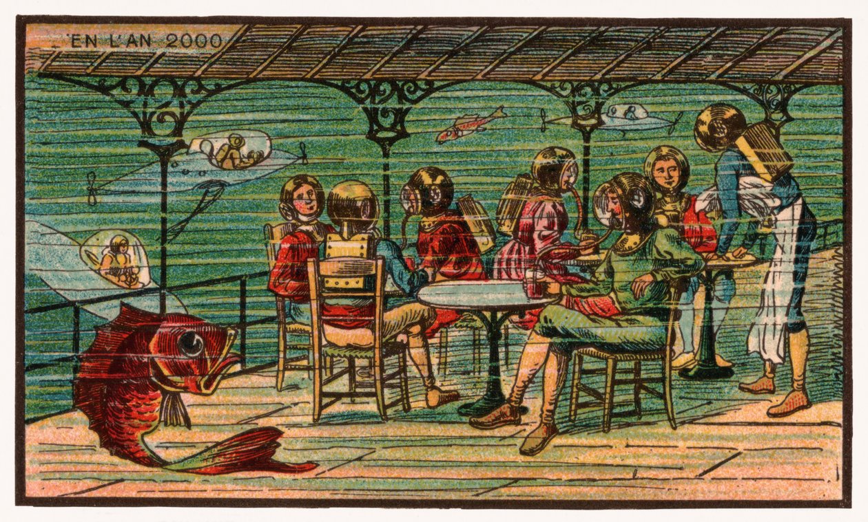 Podwodny taras, ok.1910 autorstwa . .