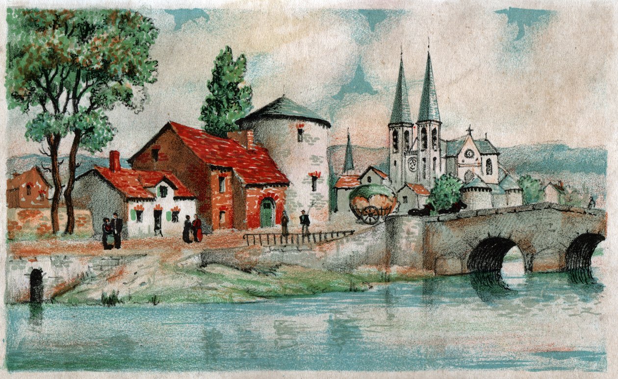 Wieś wokół Carcassonne, ok. 1930 autorstwa . .