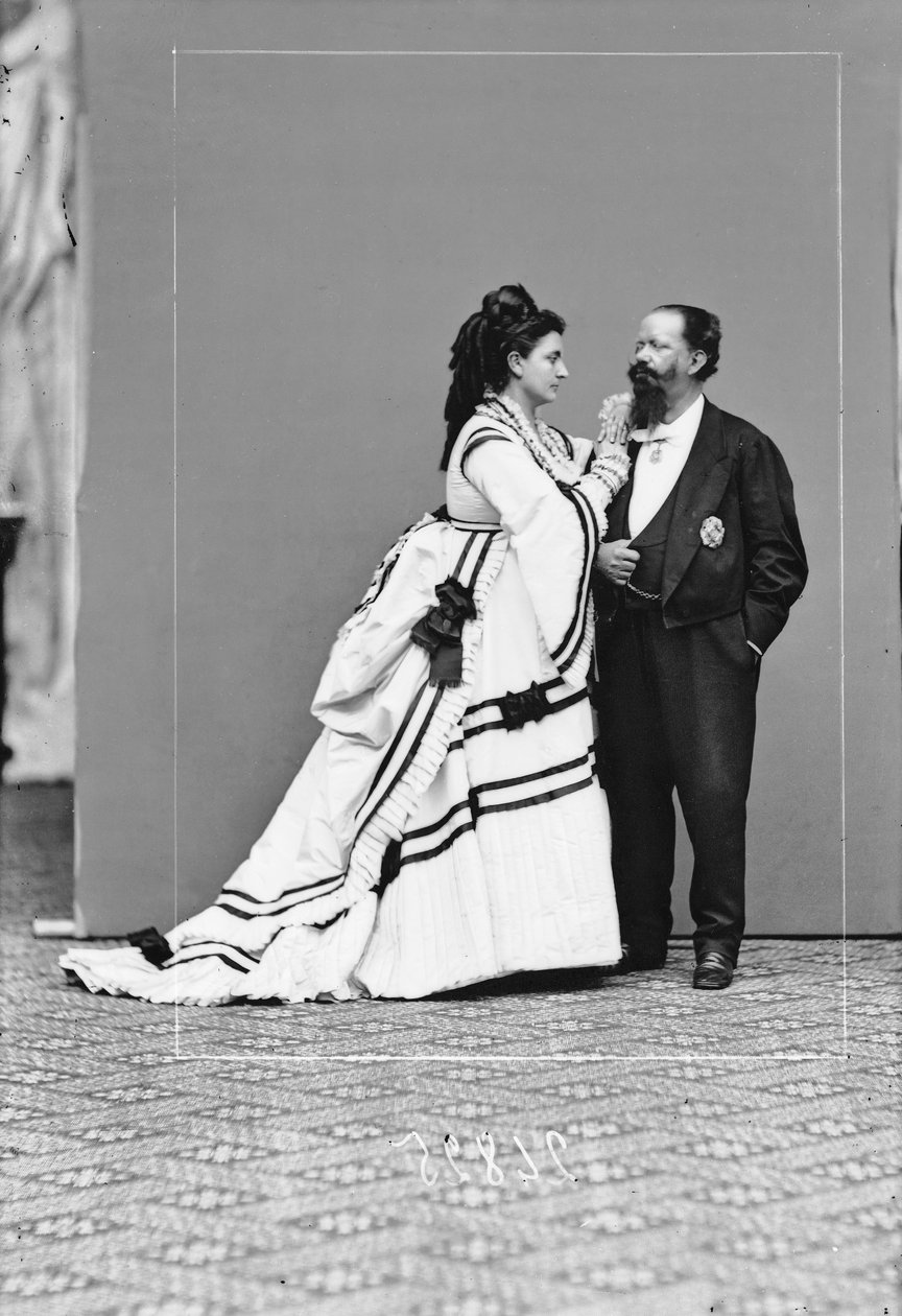 Vittorio Emanuele II z Rosa Vercellana Hrabina Mirafiori autorstwa Henry Charles Fehr