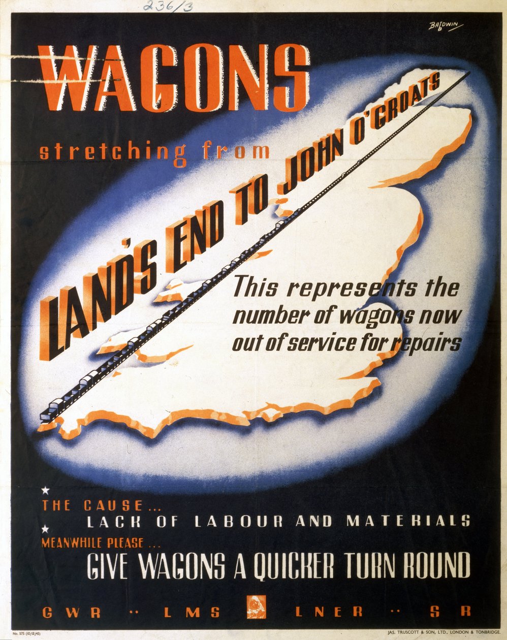 Wagony ciągnące się od Land