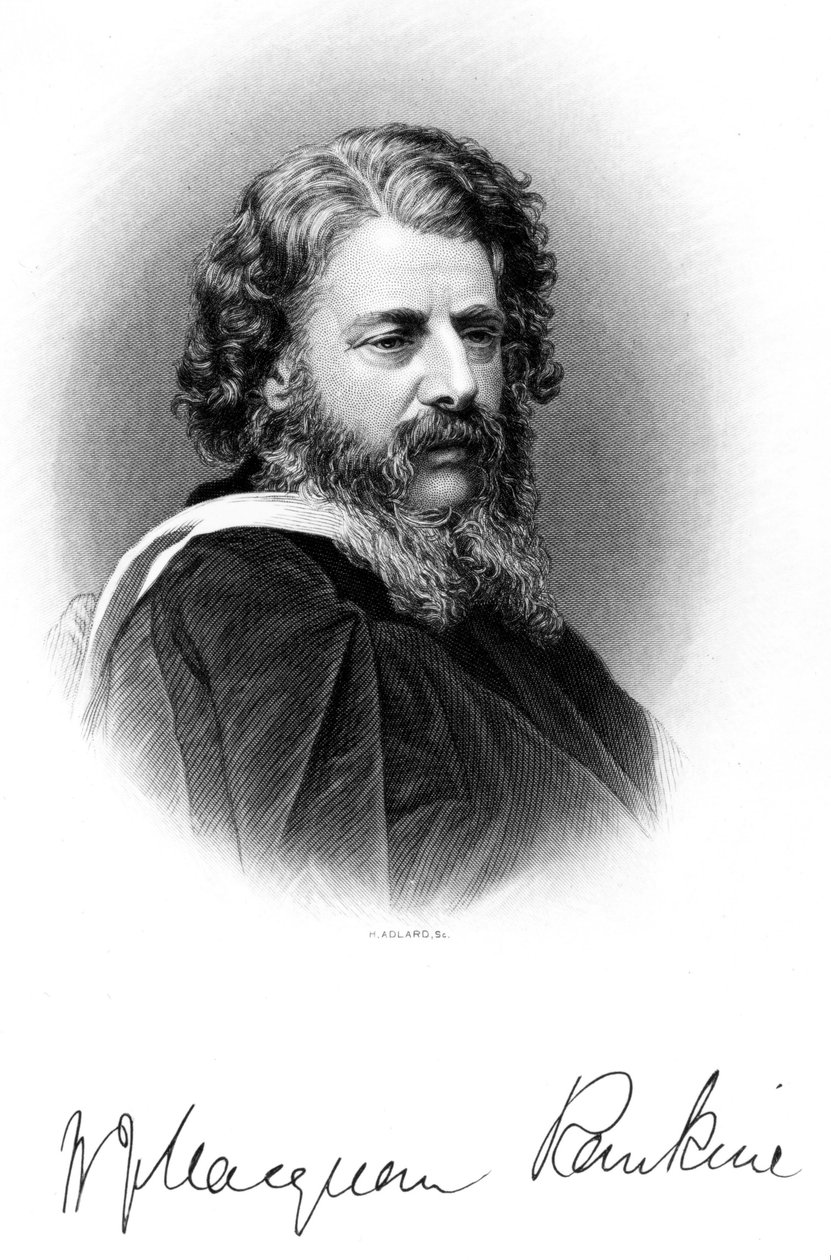 William John MacQuorn Rankine, szkocki inżynier budownictwa, ok. 1860-1869 autorstwa Ferdinand Georg Waldmuller