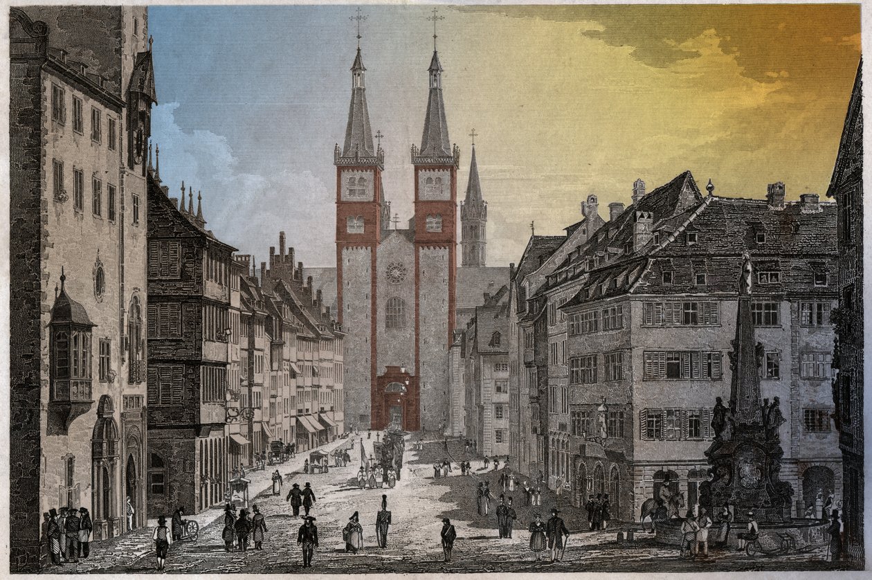 Würzburg, ok. 1830 (rycina) autorstwa . .
