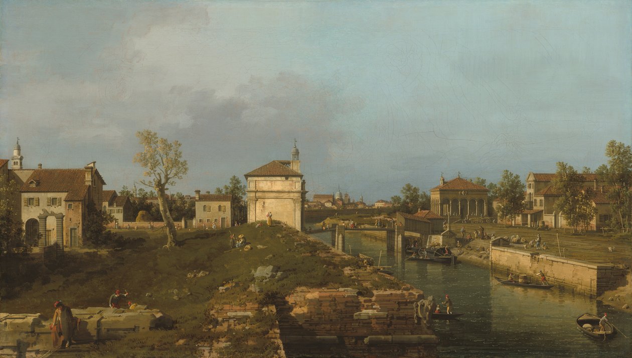 Porta Portello, Padwa autorstwa Canaletto