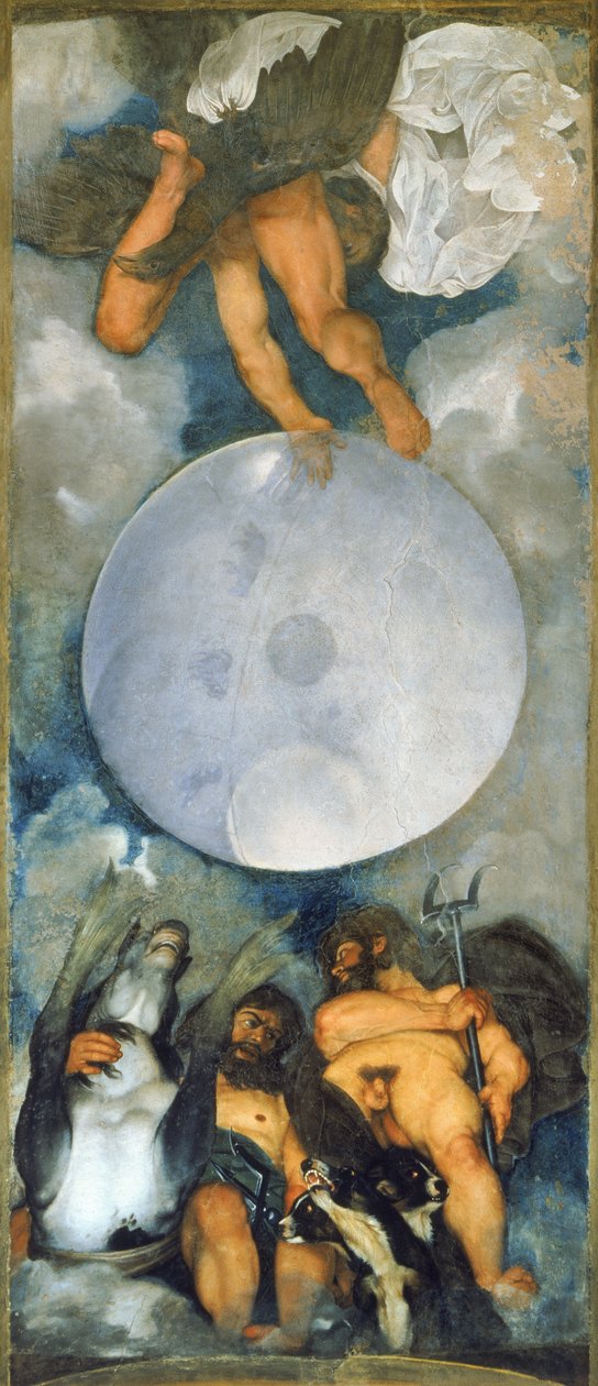 Jowisz, Neptun i Pluton autorstwa Michelangelo Merisi da  Caravaggio