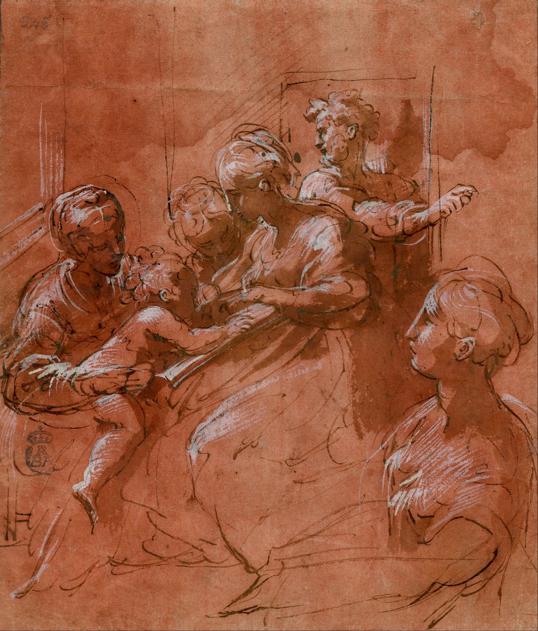 Mistyczne małżeństwa św Katarzyny autorstwa Parmigianino