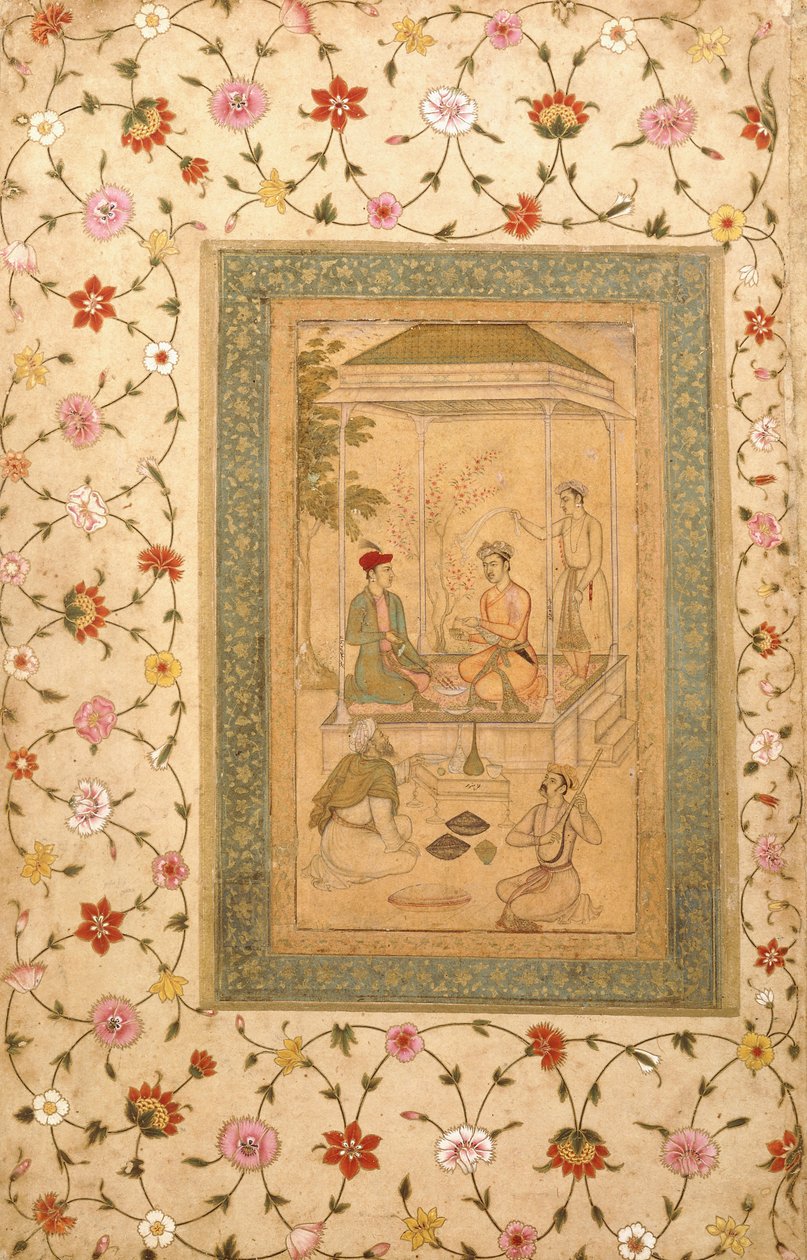 Synowie Akbara Sultan Daniyal i Sultan Murad, ok.1600-1605 autorstwa   Manohar