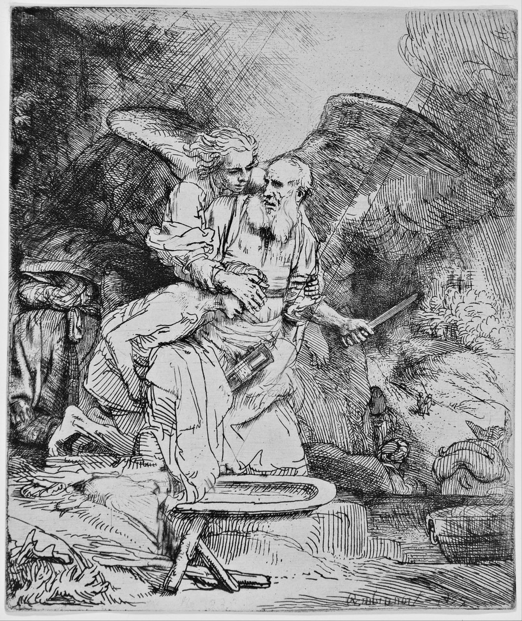 Ofiara Abrahama autorstwa Rembrandt van Rijn