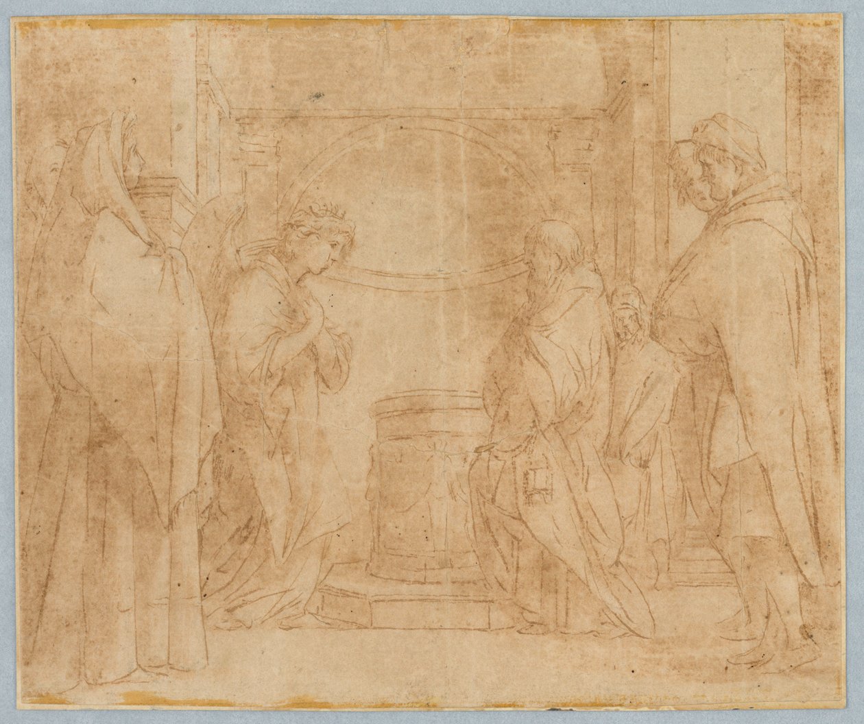 Kopiuj po Zwiastowaniu Anioła Zachariaszowi autorstwa after Andrea del Sarto